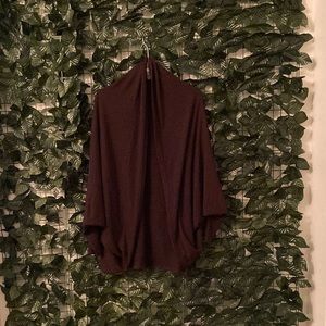 NWOT Brown Cape Cardigan SHEIN